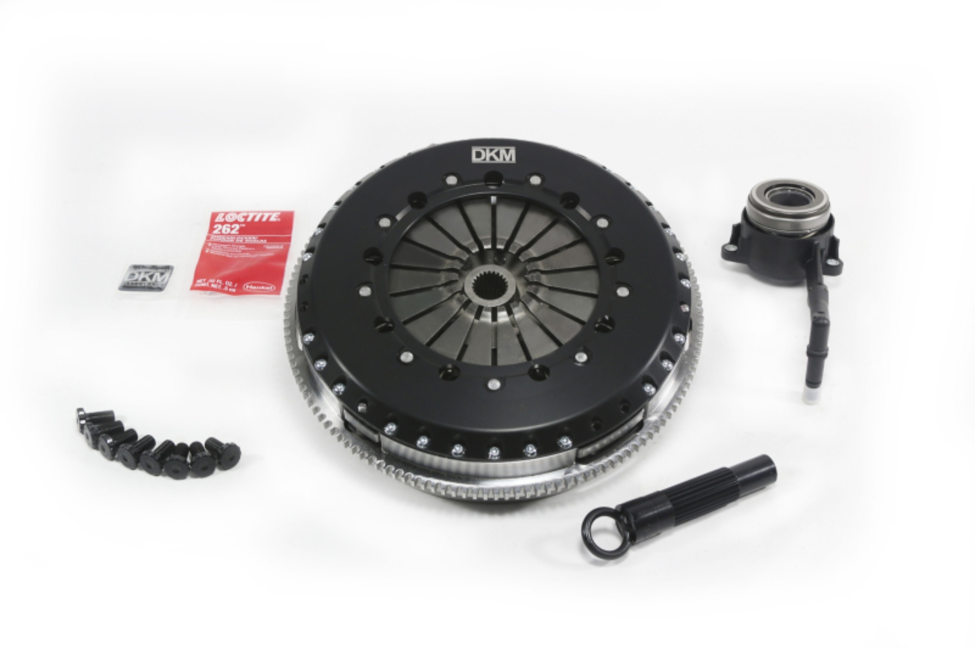 Picture of DKM Clutch 2.0 VW/Audi A3 FSI 6 Bolt Motor MS Twin Disc Clutch w/Steel Flywheel (660 ft/lbs Torque)