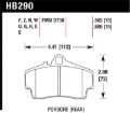 Picture of Hawk Porsche HPS Street Rear Brake Pads