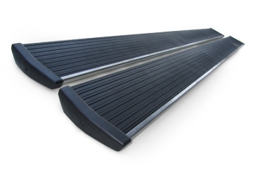 Picture of AMP Research PowerStep 79in Silver Trim Strip Full Kit w/ Extrusions
