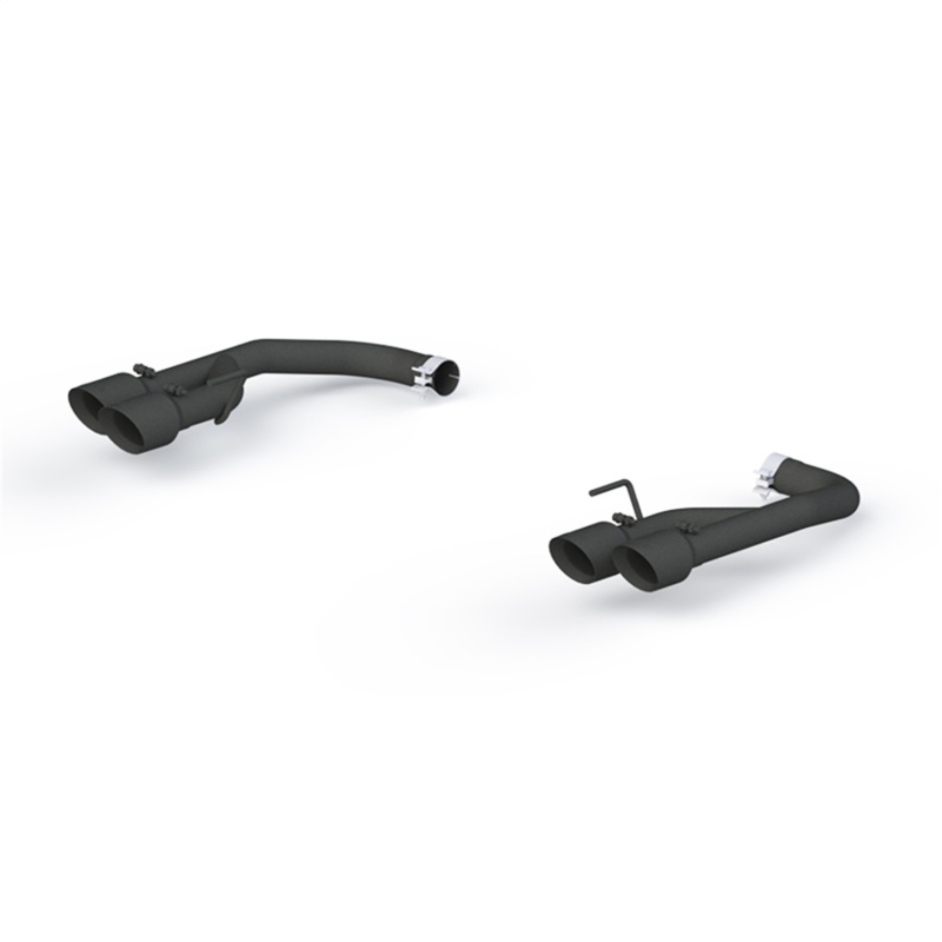 Picture of MBRP 18-20 Ford Mustang GT 2.5in Black Coated Non Active Dual Axle Back Exhaust - 4in Dual Wall Tips