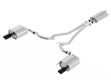 Picture of Borla 15-17 Ford Mustang EcoBoost 2.3L EC-Type Cat Back Single Round 4.0in OD 9.5in L Tips Exhaust