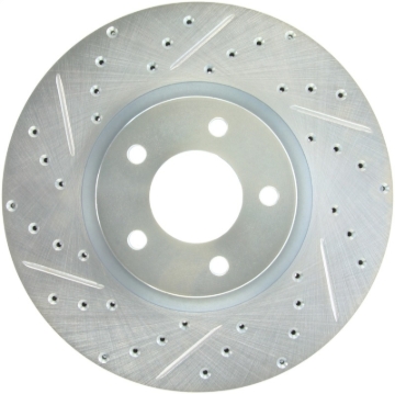 Picture of Select Sport Drilled and Slotted Brake Rotor; Front Right