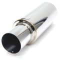 Picture of BLOX Racing 63.5mm N1 304 SS Universal Exhaust Muffler w/ Straight Tip
