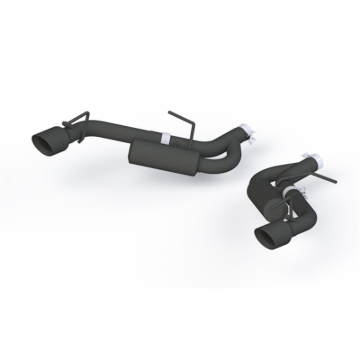 Picture of MBRP 16-19 Chevrolet Camaro 2.5in Black Coated Non NPP Axle Back Exhaust System - 4in Dual Wall Tips