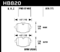 Picture of Hawk 12-17 BMW M6 / 14-17 BMW M6 Gran Coupe / 13-16 BMW M5 Performance Ceramic Rear Brake Pads