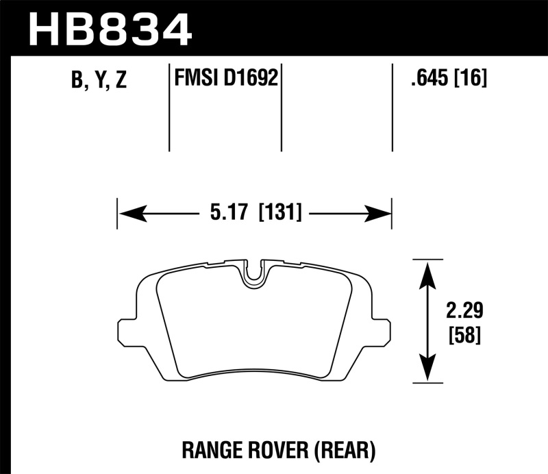 Picture of Hawk Performance HAWK LTS Brake Pads - HB834Y.645