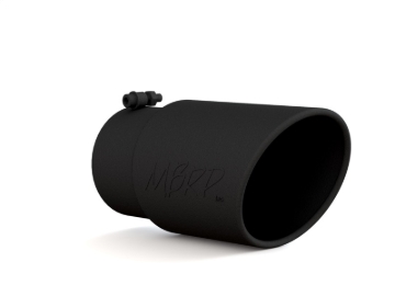 Picture of MBRP Universal Tip 6in O.D. Angled Rolled End 5 inlet 12 length - Black Finish