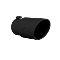 Picture of MBRP Universal Tip 6in O.D. Angled Rolled End 5 inlet 12 length - Black Finish