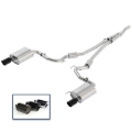 Picture of Ford Racing 2018 Mustang 2.3L Ecoboost Cat-Back Sport Exhaust System w/Black Chrome Tips