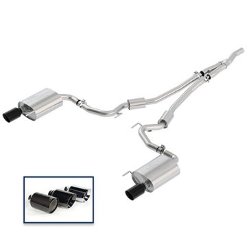 Picture of Ford Racing 2018 Mustang 2.3L Ecoboost Cat-Back Sport Exhaust System w/Black Chrome Tips