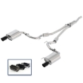 Picture of Ford Racing 2018 Mustang 2.3L Ecoboost Cat-Back Sport Exhaust System w/Black Chrome Tips