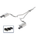 Picture of Ford Racing 2018 Mustang 2.3L Ecoboost Cat-Back Touring Exhaust System w/Carbon Fiber Tips