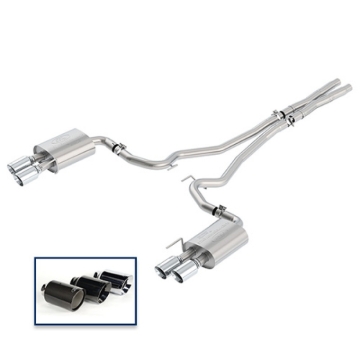 Picture of Ford Racing 2018 Mustang Gt 5.0L Cat-Back Touring Exhaust System w/Chrome Tips