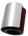 Picture of Injen Power-Flow Diamond Plate Heat Shield w/ clear coat Fits 3.00 3.50 Polished