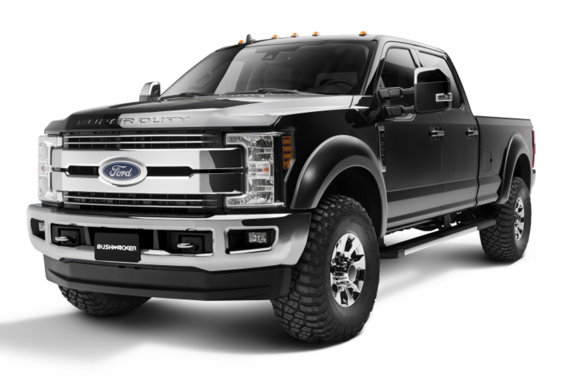 Picture of Bushwacker 17-18 Ford F-250 Super Duty Extend-A-Fender Style Flares 4pc - Black