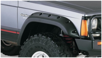 Picture of Bushwacker 84-01 Jeep Cherokee Cutout Style Flares 2pc Fits 4-Door Sport Utility Only - Black