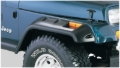 Picture of Bushwacker 87-95 Jeep Wrangler Cutout Style Flares 2pc Cutting Optional Not Renegade - Black