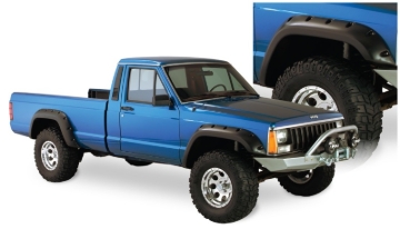 Picture of Bushwacker 84-01 Jeep Cherokee Cutout Style Flares 4pc Fits 2-Door Sport Utility Only - Black