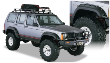 Picture of Bushwacker 84-01 Jeep Cherokee Cutout Style Flares 4pc Fits 4-Door Sport Utility Only - Black