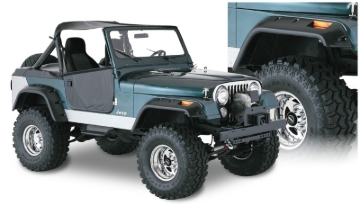 Picture of Bushwacker 59-83 Jeep CJ5 Cutout Style Flares 4pc - Black