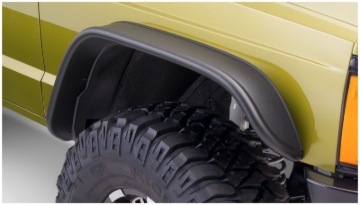 Picture of Bushwacker 84-01 Jeep Cherokee Flat Style Flares 2pc - Black