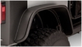 Picture of Bushwacker 07-18 Jeep Wrangler Flat Style Flares 2pc Fits 2-Door Sport Utility Only - Black