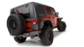 Picture of Bushwacker 07-18 Jeep Wrangler Unlimited Flat Style Flares 4pc 4-Door Sport Utility Only - Black