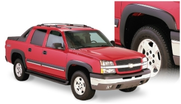 Picture of Bushwacker 03-06 Chevy Avalanche 1500 OE Style Flares 4pc w/out Body Hardware - Black