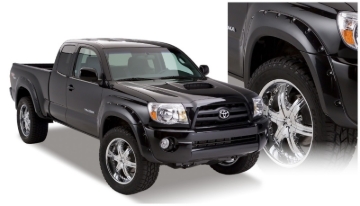 Picture of Bushwacker 05-11 Toyota Tacoma Fleetside Pocket Style Flares 4pc 73.5in Bed - Black
