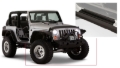 Picture of Bushwacker 07-18 Jeep Wrangler Trail Armor Rocker Panel and Sill Plate Cover - Black