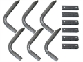 Picture of Lund 06-10 Jeep Commander EZ Running Board Mounting Bracket Kit - Brite