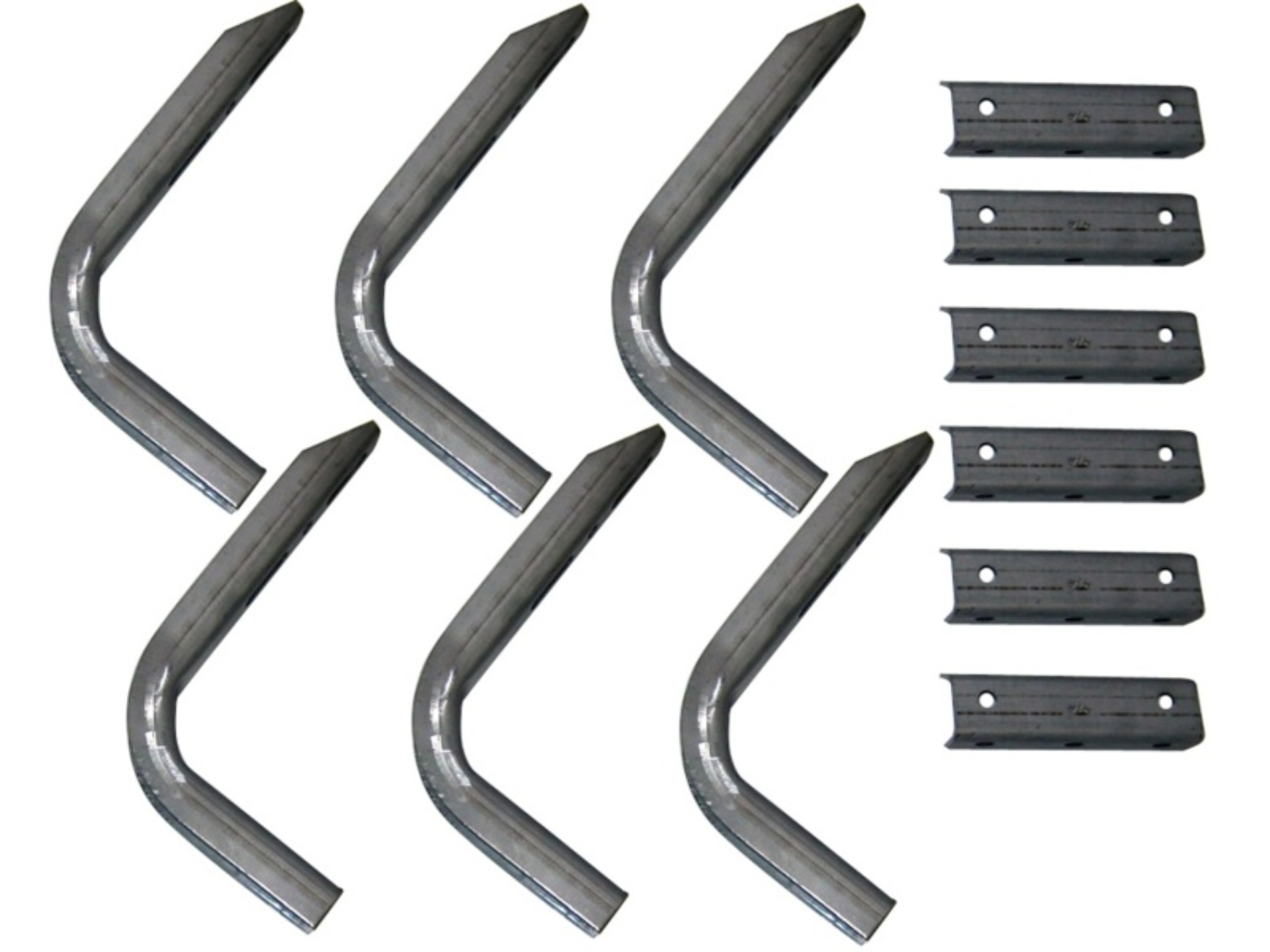 Picture of Lund 06-10 Jeep Commander EZ Running Board Mounting Bracket Kit - Brite