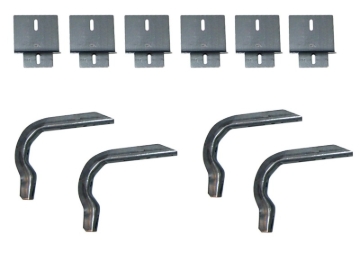 Picture of Lund 97-04 Ford F-150 SuperCab EZ Running Board Mounting Bracket Kit - Brite
