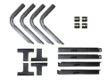 Picture of Lund 98-10 Ford Ranger Std. Cab EZ Running Board Mounting Bracket Kit - Brite