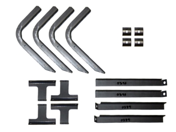 Picture of Lund 98-10 Ford Ranger Std. Cab EZ Running Board Mounting Bracket Kit - Brite