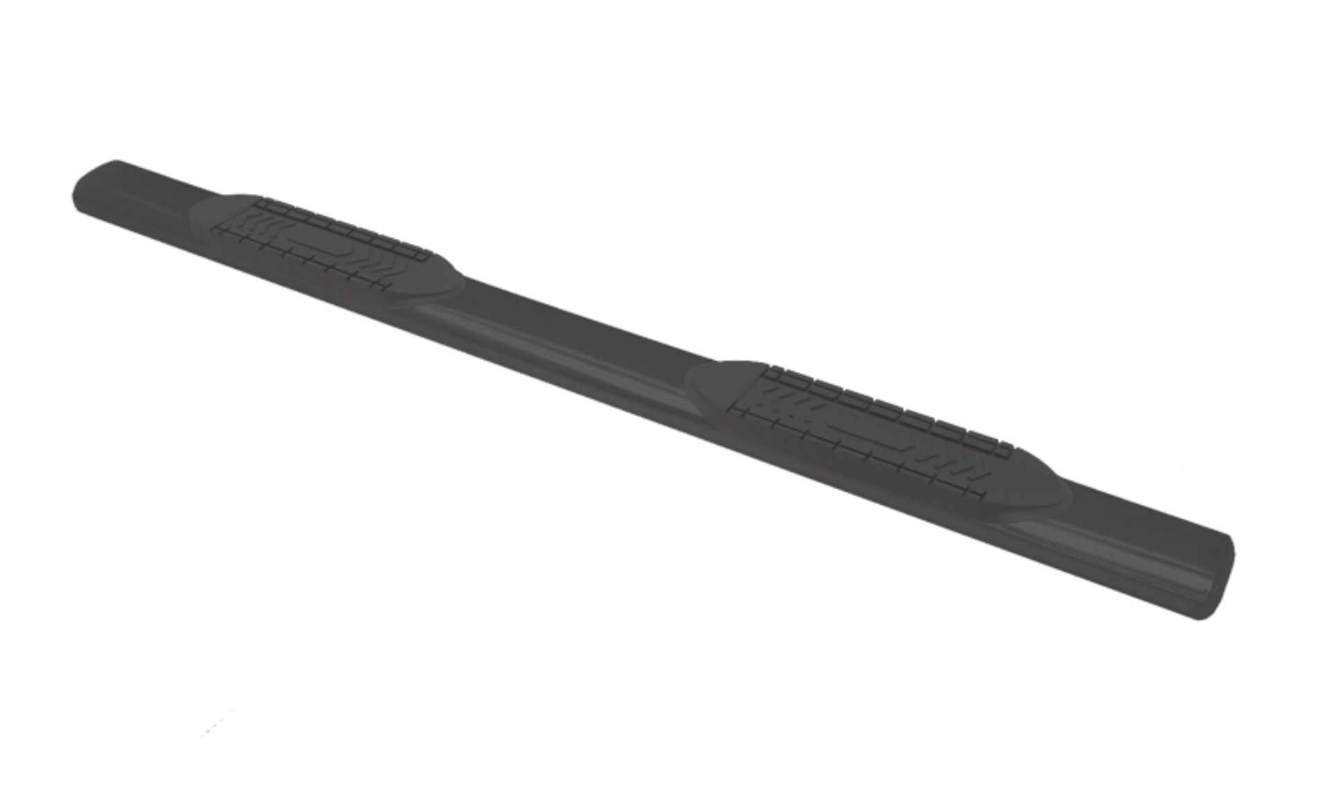 Picture of Lund 07-17 Chevy Silverado 1500 Crew Cab 6in. Oval Straight Black Nerf Bars - Black