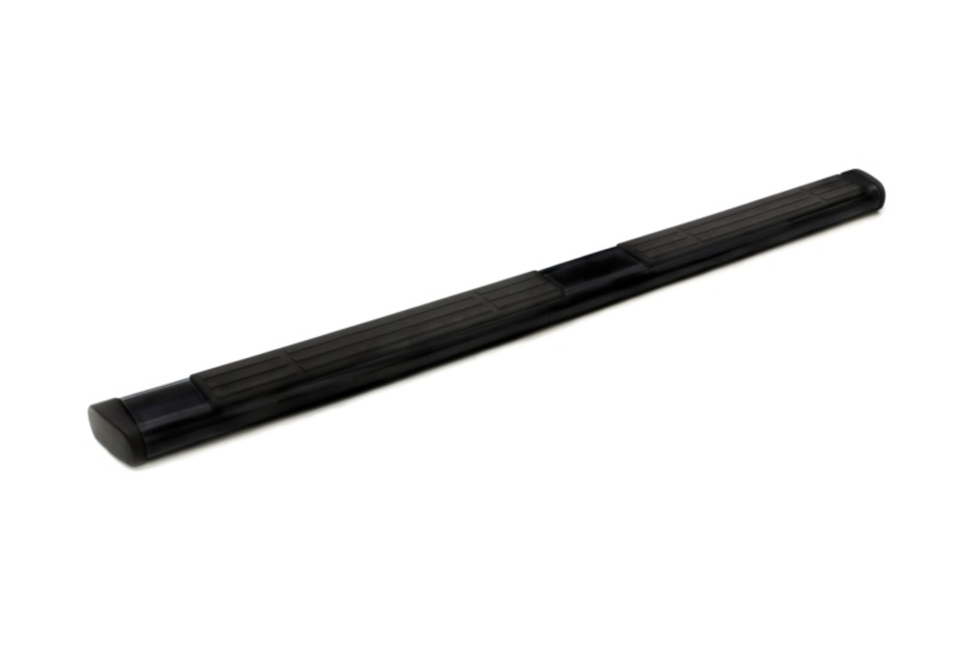 Picture of Lund 07-17 Chevy Silverado 1500 Ext. Cab 6in. Oval Straight Black Nerf Bars - Black