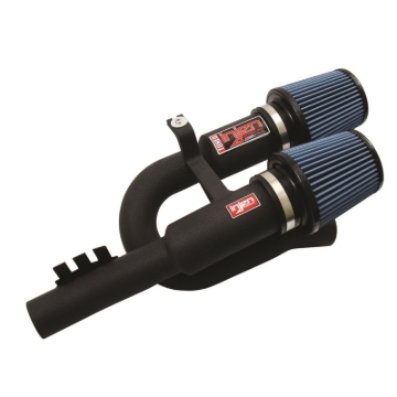 Picture of Injen 07-09 335i E92 / 08-09 135i E82 3.0L L6 Twin intake Wrinkle Black Short Ram Intake