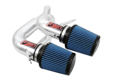 Picture of Injen 08-09 535i E60 3.0L L6 Twin intake & AMSOIL Filters Polished Short Ram Intake