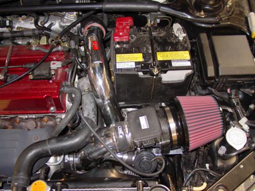 Picture of Injen 03-06 Evo 8/9/MR Cast Aluminum Intake System w/ Full Intercooler Piping Polished Short Ram Int