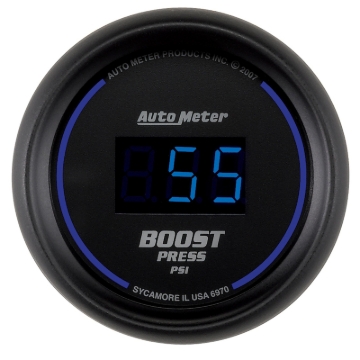 Picture of Autometer Cobalt Digital 52mm Digital 5-60 PSI Boost Gauge