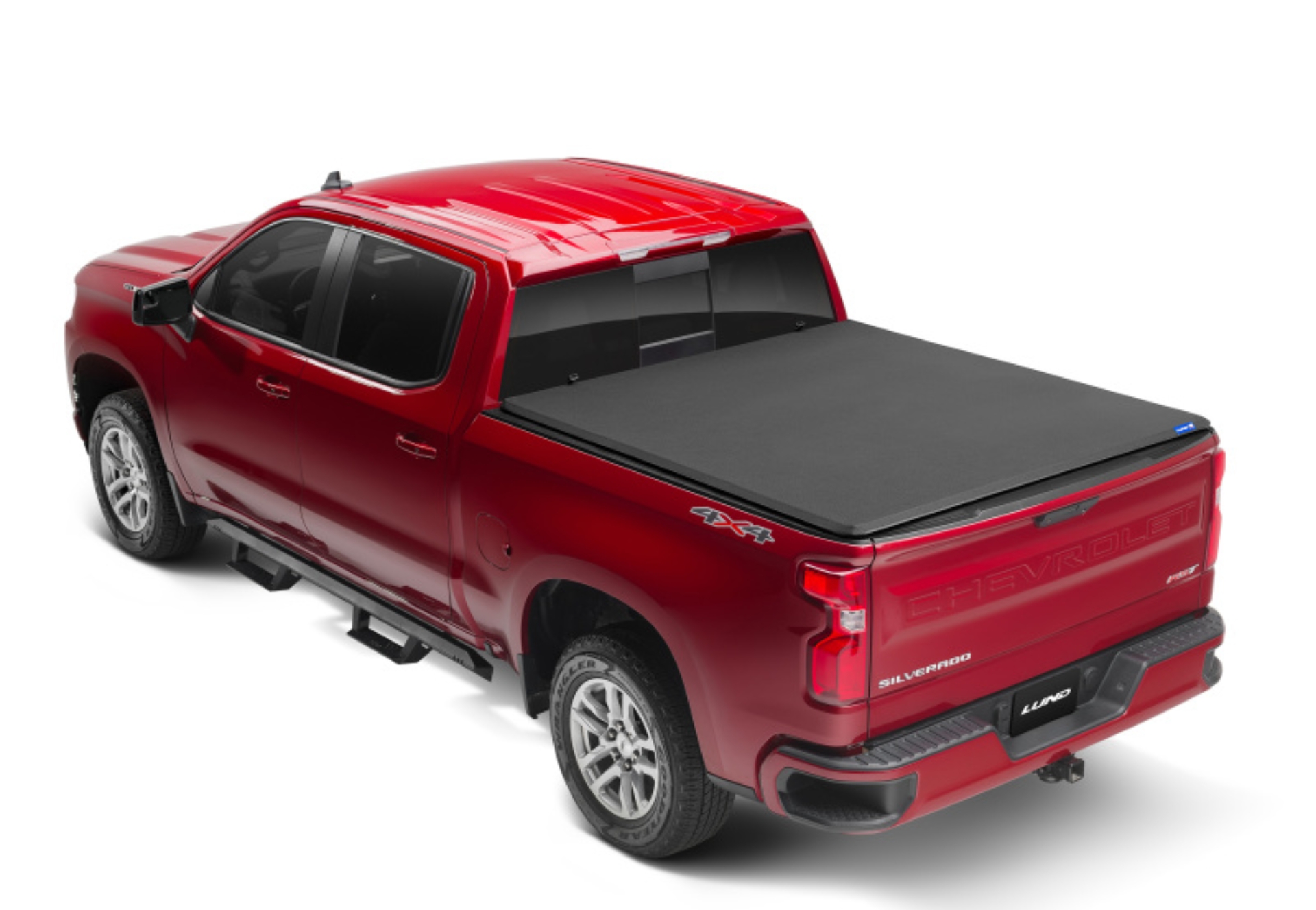 Picture of Lund 14-17 Chevy Silverado 1500 (8ft. Bed) Genesis Elite Tri-Fold Tonneau Cover - Black