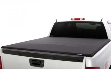 Picture of Lund 07-17 Chevy Silverado 1500 (8ft. Bed) Genesis Elite Roll Up Tonneau Cover - Black