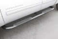 Picture of Lund 99-13 Chevy Silverado 1500 Ext. Cab (Body Mount) 4in. Oval Curved SS Nerf Bars - Polished