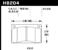 Picture of Hawk 90-93 Volvo 240 DTC-30 Front Race Pads
