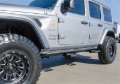Picture of N-Fab RKR Rails 2018 Jeep Wrangler JL 4 Door Dab Length - Gloss Black - 1.75in