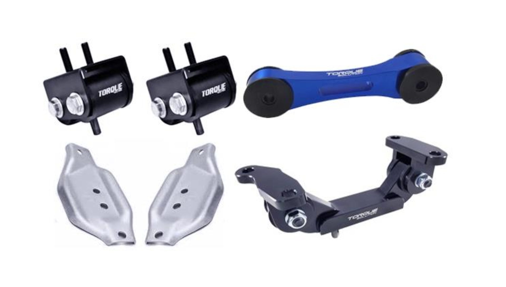 Picture of Torque Solution Engine/Trans/Blue Pitch Mount Kit w/ Mount Plates: 02-14 Subaru WRX / 04+ Subaru STi