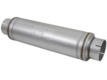 Picture of aFe ATLAS Aluminized Steel Muffler 5in Center/Center 24in L x 7in Diameter - Round Body