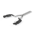 Picture of MBRP 18-19 Ford Mustang GT 5.0 3in Dual Split Rear Cat Back w/ Quad 4in Dual Wall Tips- Black Coated