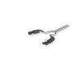 Picture of MBRP 18-19 Ford Mustang GT 5.0 3in Dual Split Rear Cat Back w/ Quad 4in Dual Wall Tips- Black Coated